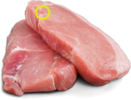 肉の血合い
